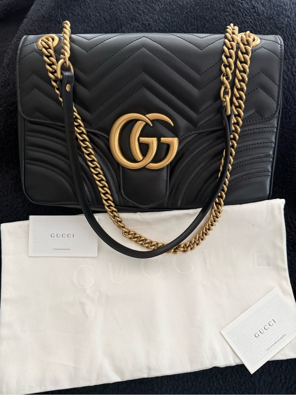 Gucci Matelasse GG Marmot Shoulder Bag